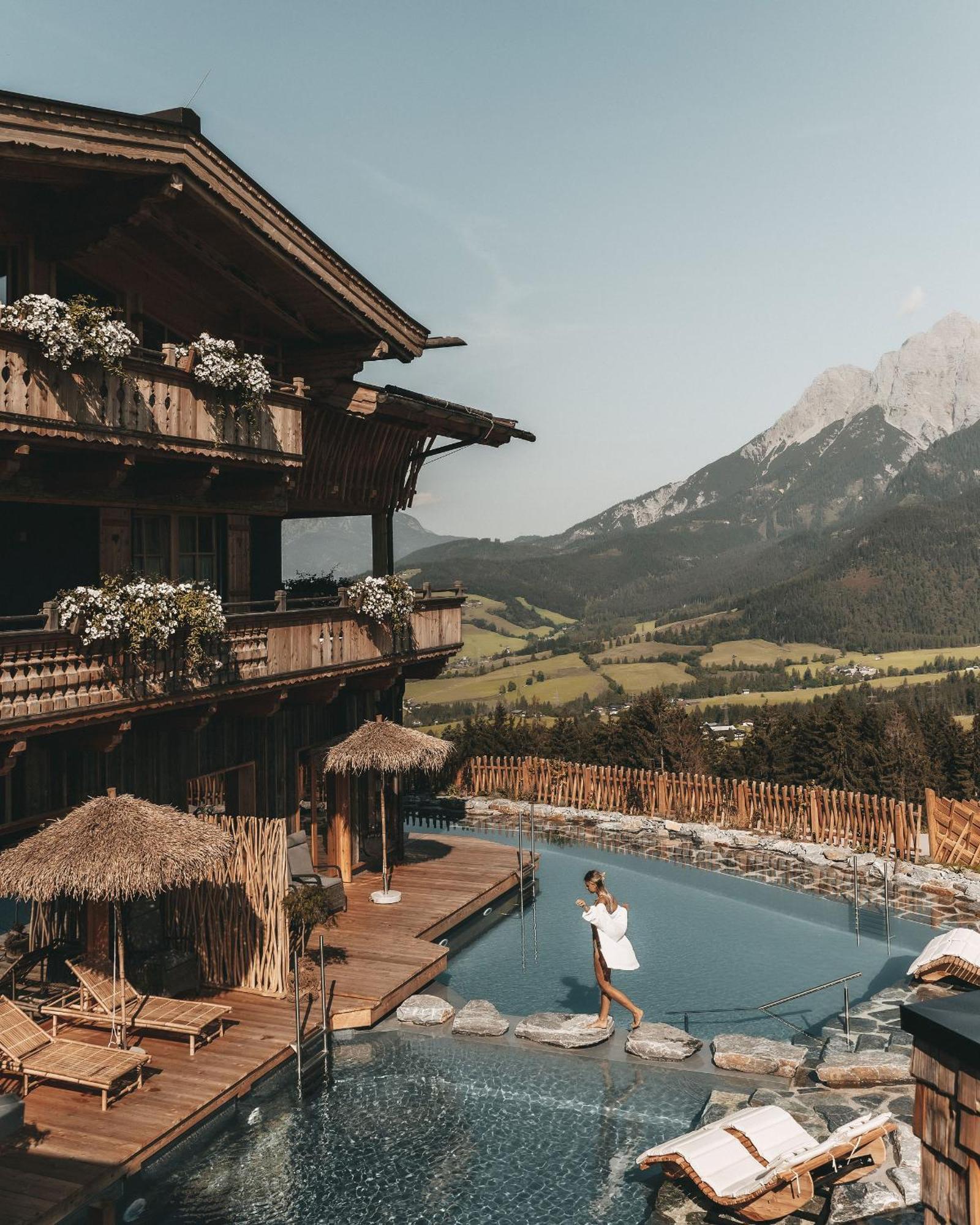 Jufenalm Boho Hotel & Restaurant Maria Alm am Steinernen Meer Exterior foto